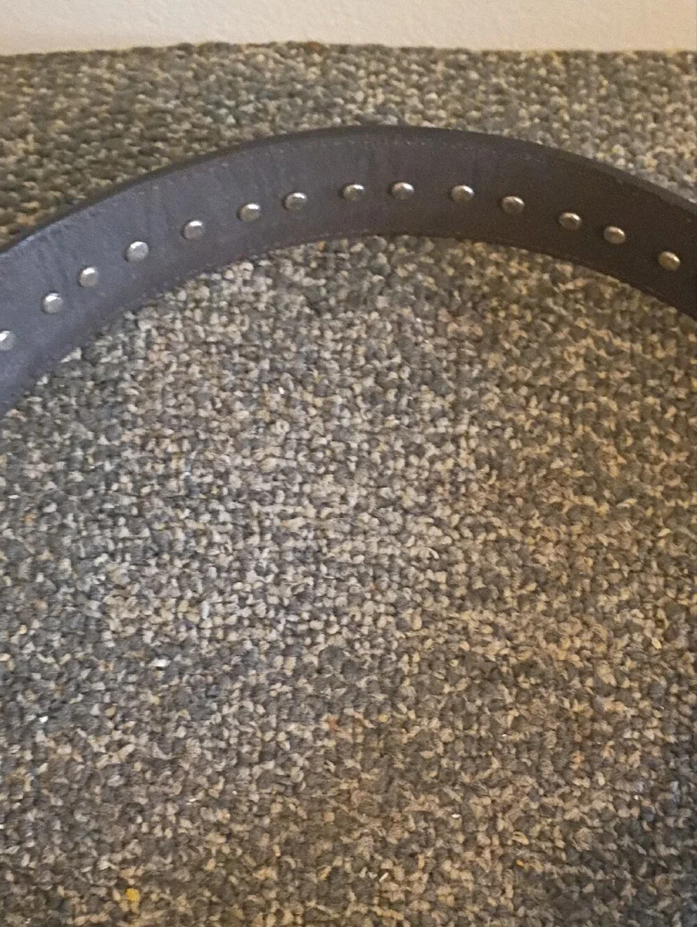 Nocona Men's Brown Leather Belt with Decorative Silver Buckle Size 36